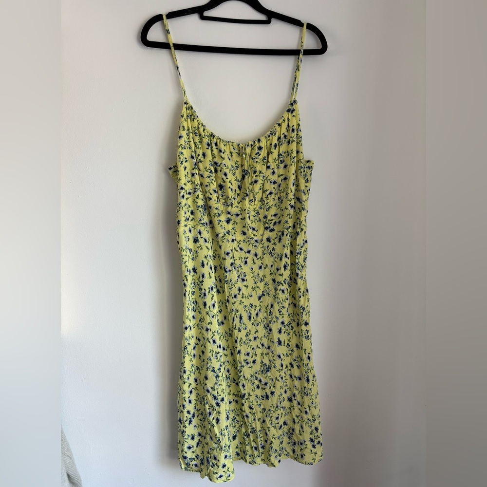 ASTR Floral Yellow Mini Dress
